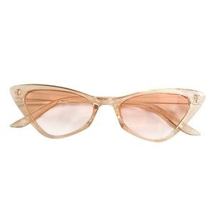 Light Pink Transparent Cat Eye Sunglasses